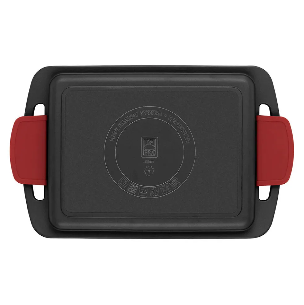 Plancha lisa antiadherente fuego y horno Bistro BRA