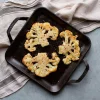 Plancha lisa cuadrada con asas 28cm Chef Collection Lodge