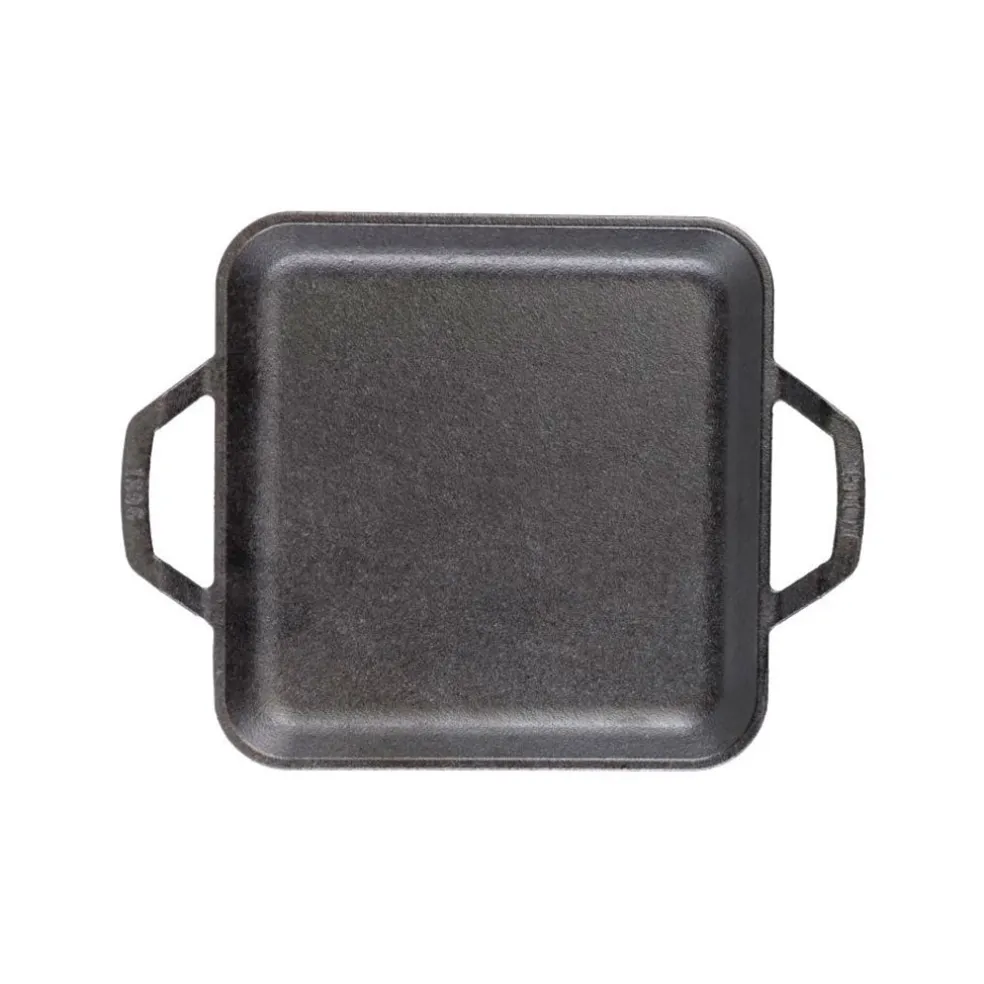 Plancha lisa cuadrada con asas 28cm Chef Collection Lodge
