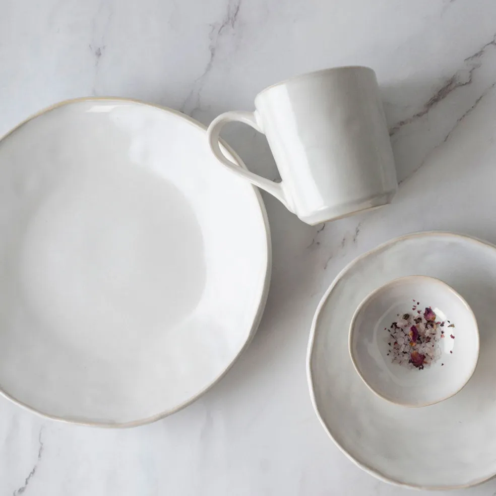 Plato de postre de gres Organic Collection