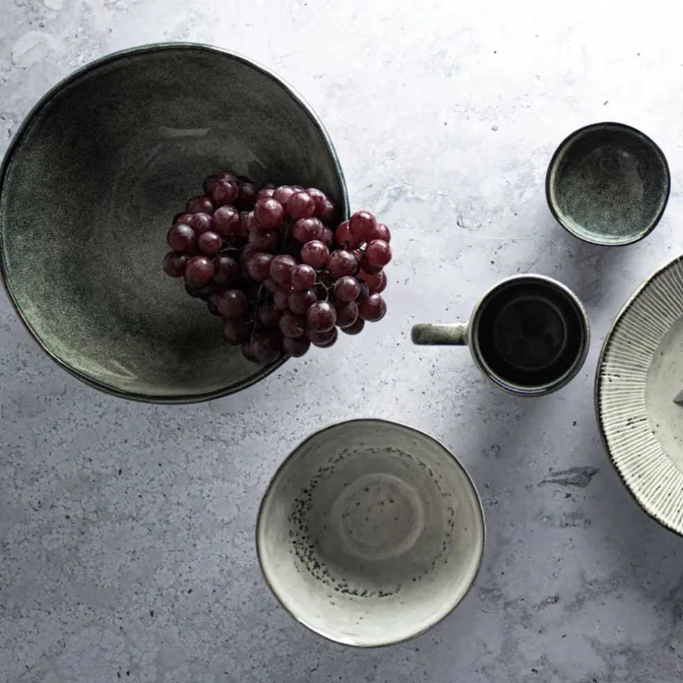 Plato de postre de gres Organic Collection