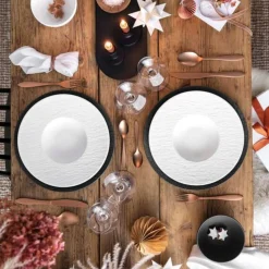 Plato para pasta y arroces de porcelana Manufacture Rock Villeroy & Boch