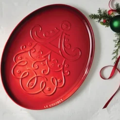 Plato tipo bandeja para servir Santa ¡Edición Especial Navidad! Le Creuset