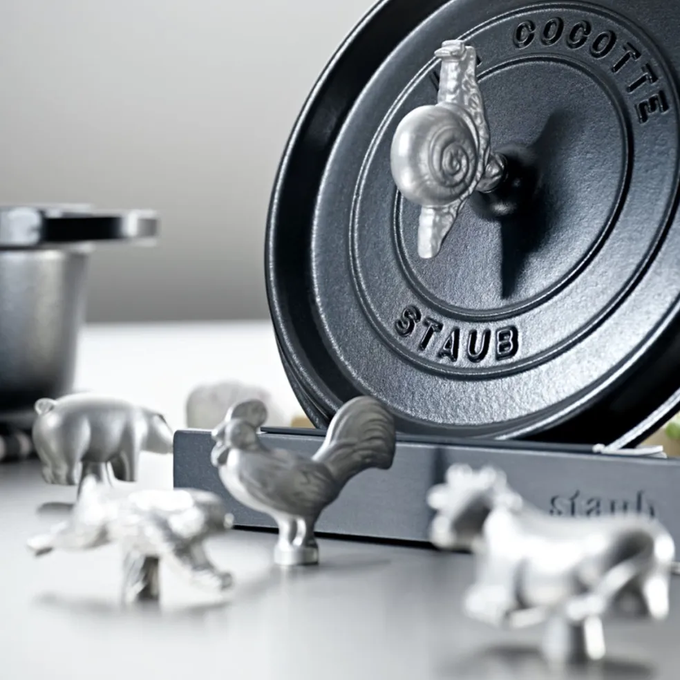 Pomo de acero inoxidable para cocotte Staub