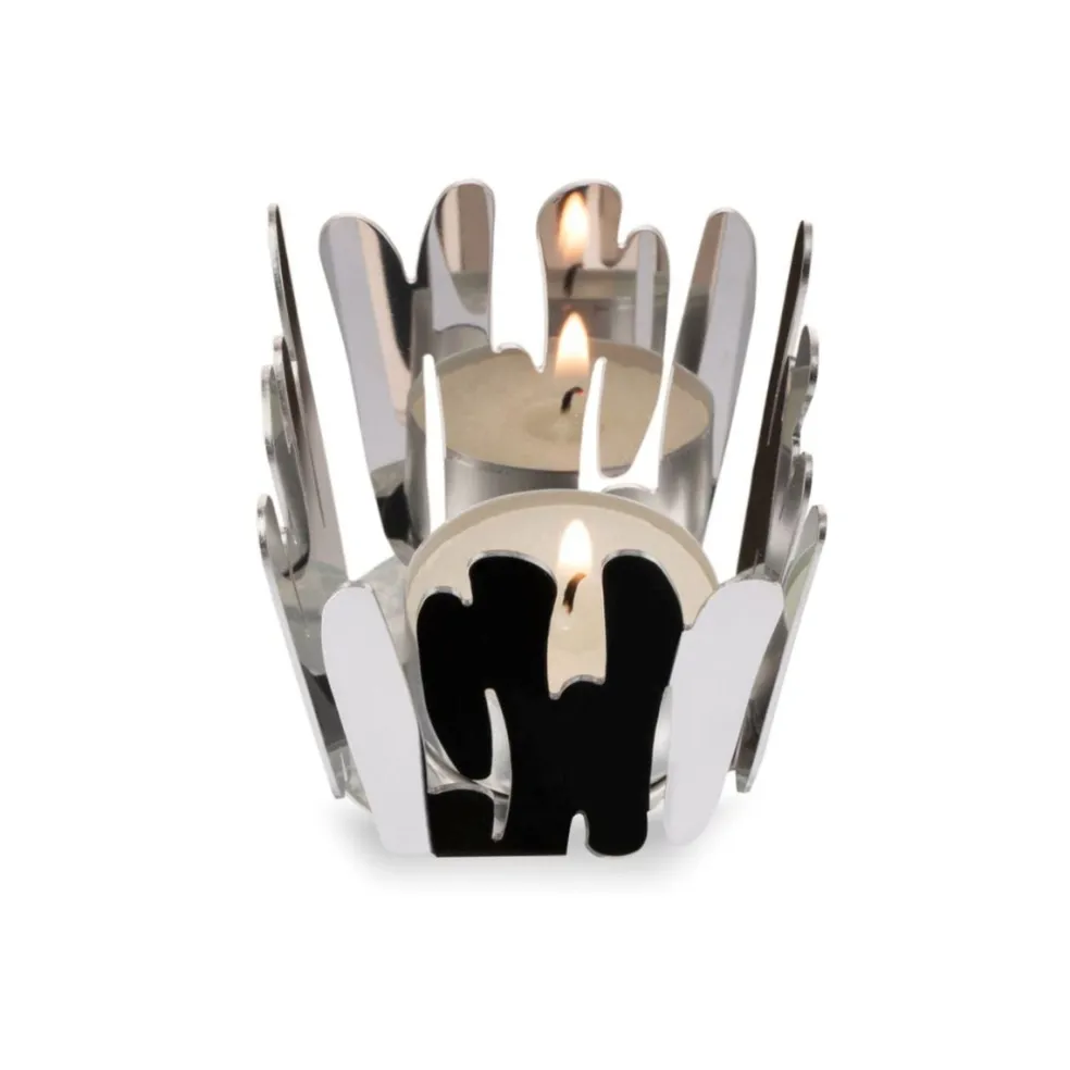 Portavelas de acero inoxidable Barknest Alessi