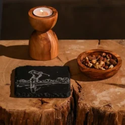 Posavasos individuales de pizarra Selbrae