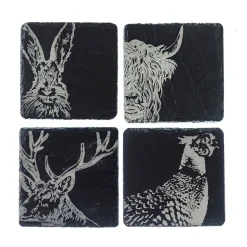 Posavasos individuales de pizarra Selbrae