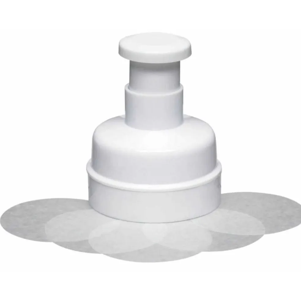 Prensa para hamburgesas con 100 discos BlueCard KitchenCraft