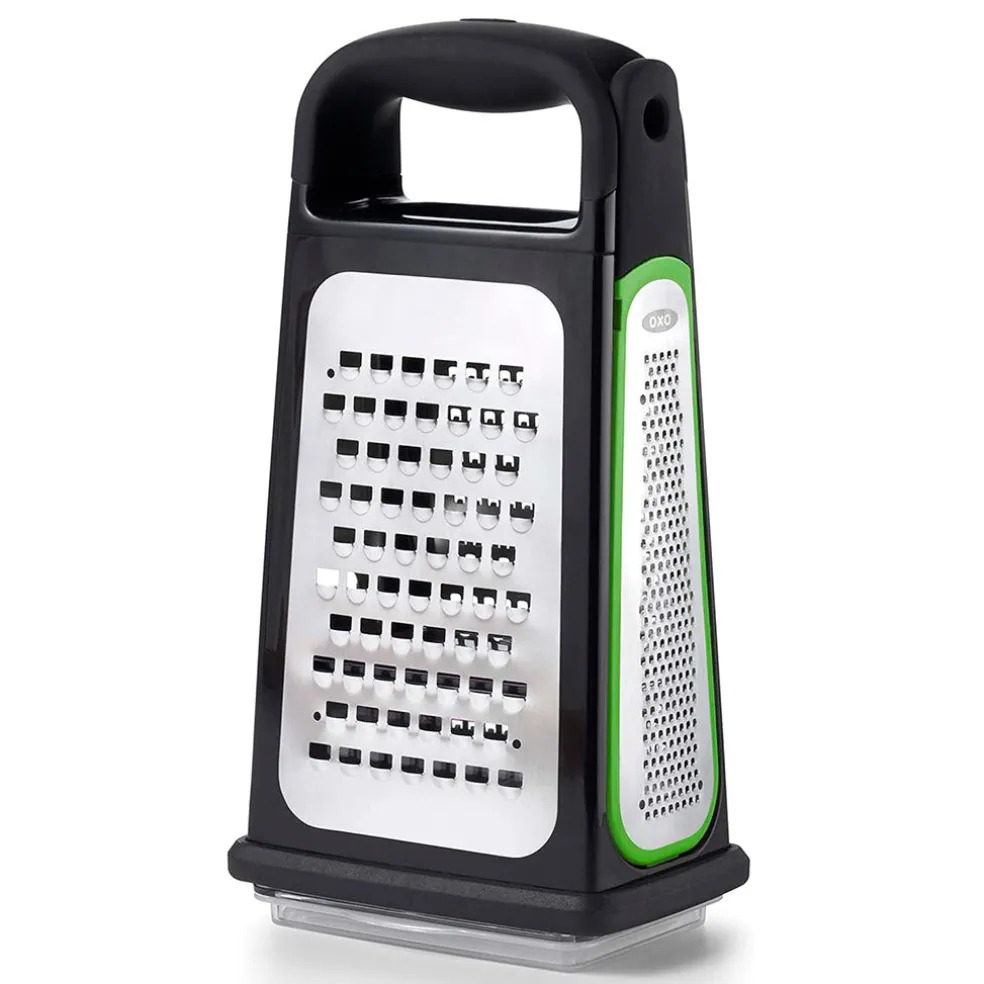 Rallador de 3 caras y zester extraíble OXO