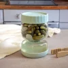 Recipiente de cristal para aceitunas y encurtidos Pebbly