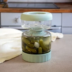 Recipiente de cristal para aceitunas y encurtidos Pebbly