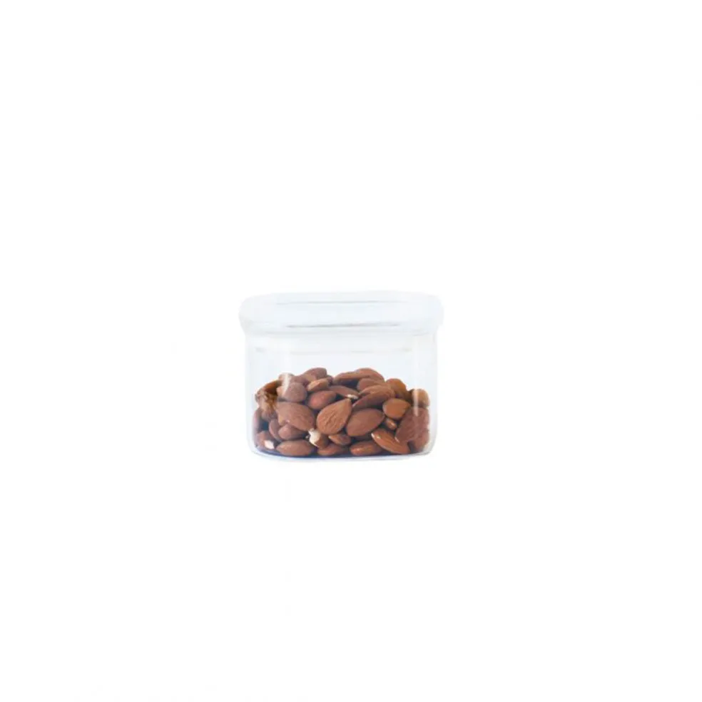 Recipientes con tapa de cristal y goma selladora Pebbly