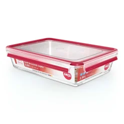 Recipientes de cristal apilables con cierre hermético Clip&Close EMSA