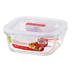 Recipientes de cristal cuadrados con tapa Lock&Lock