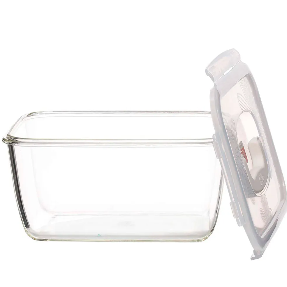 Recipientes de cristal rectangular con tapa Lock&Lock