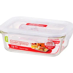 Recipientes de cristal rectangular con tapa Lock&Lock