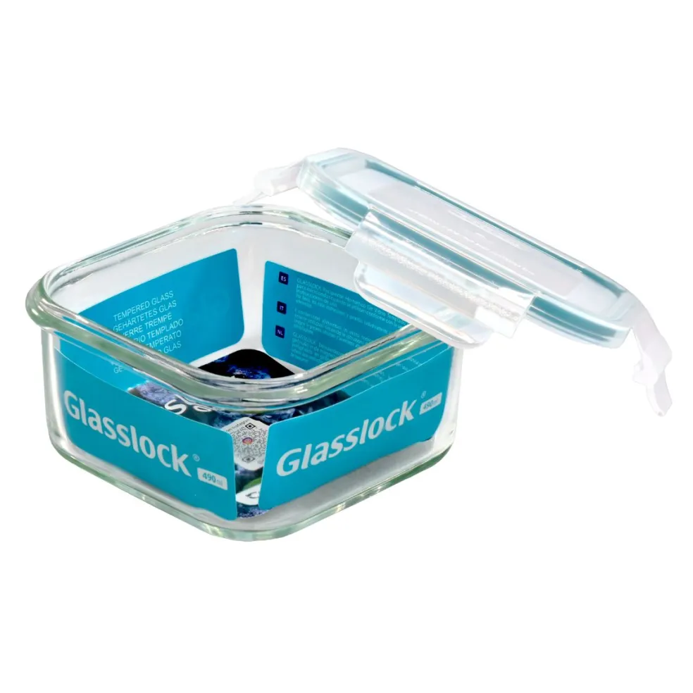 Recipientes herméticos de cristal cuadrados Glasslock
