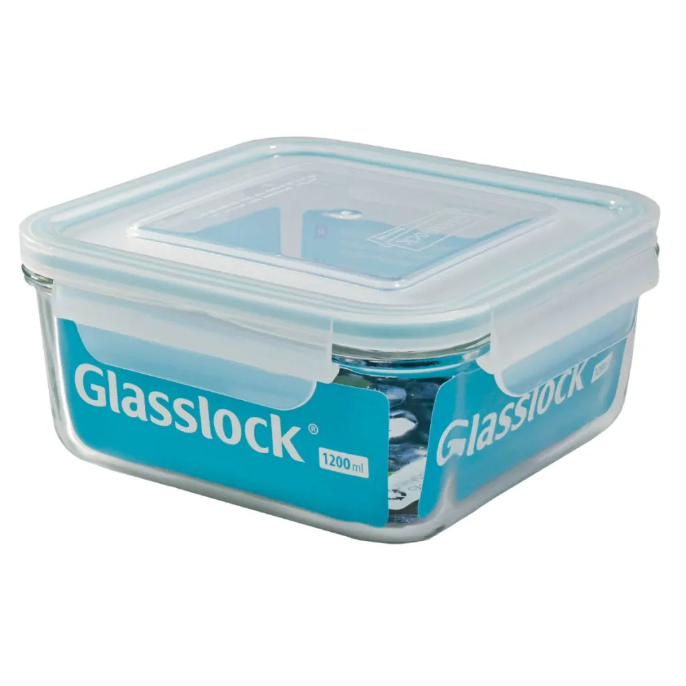 Recipientes herméticos de cristal cuadrados Glasslock