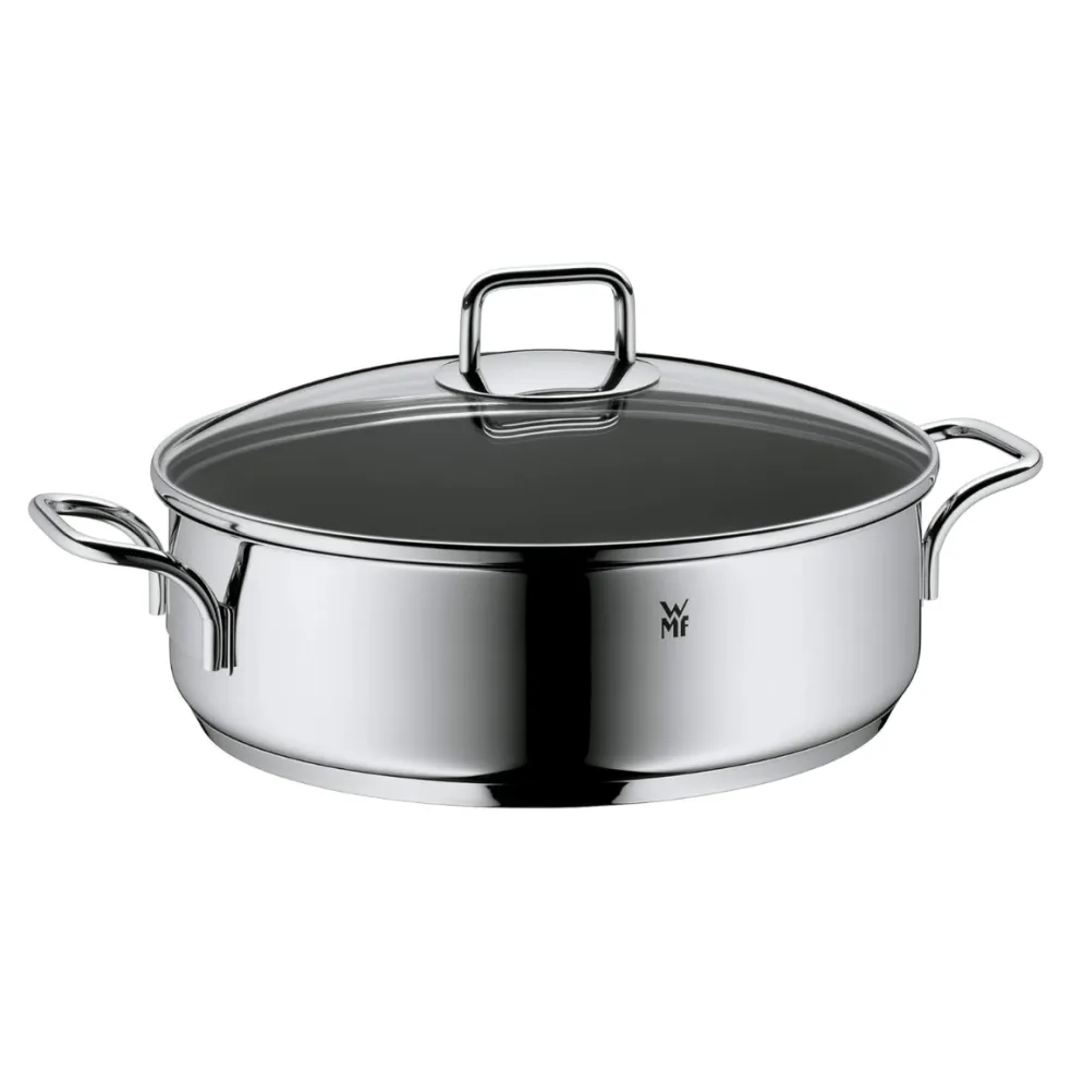 Rustidera con antiadherente cerámico y tapa de cristal 28 cm WMF