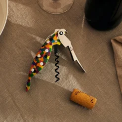 Sacacorchos de aluminio fundido Parrot Alessi
