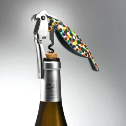 Sacacorchos de aluminio fundido Parrot Alessi