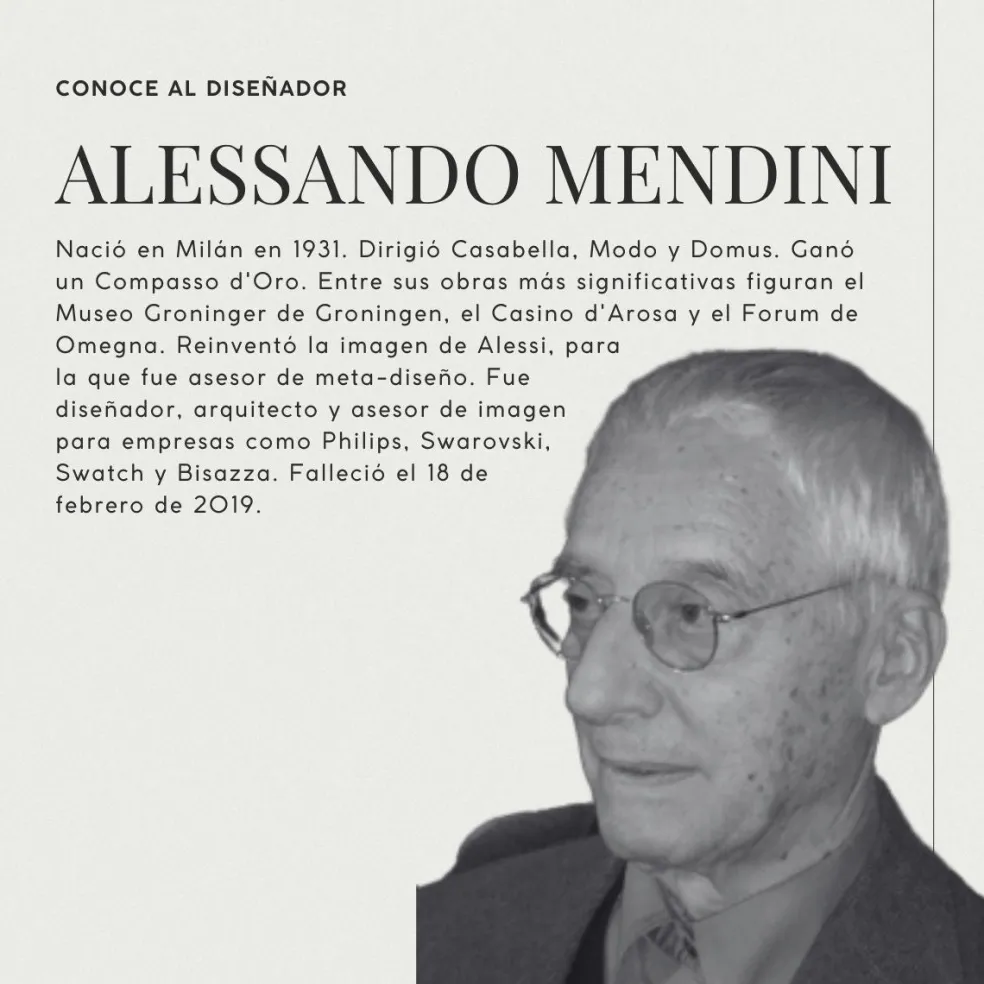 Sacacorchos Zama Cromada D. Anna G Alessandro Mendini Alessi