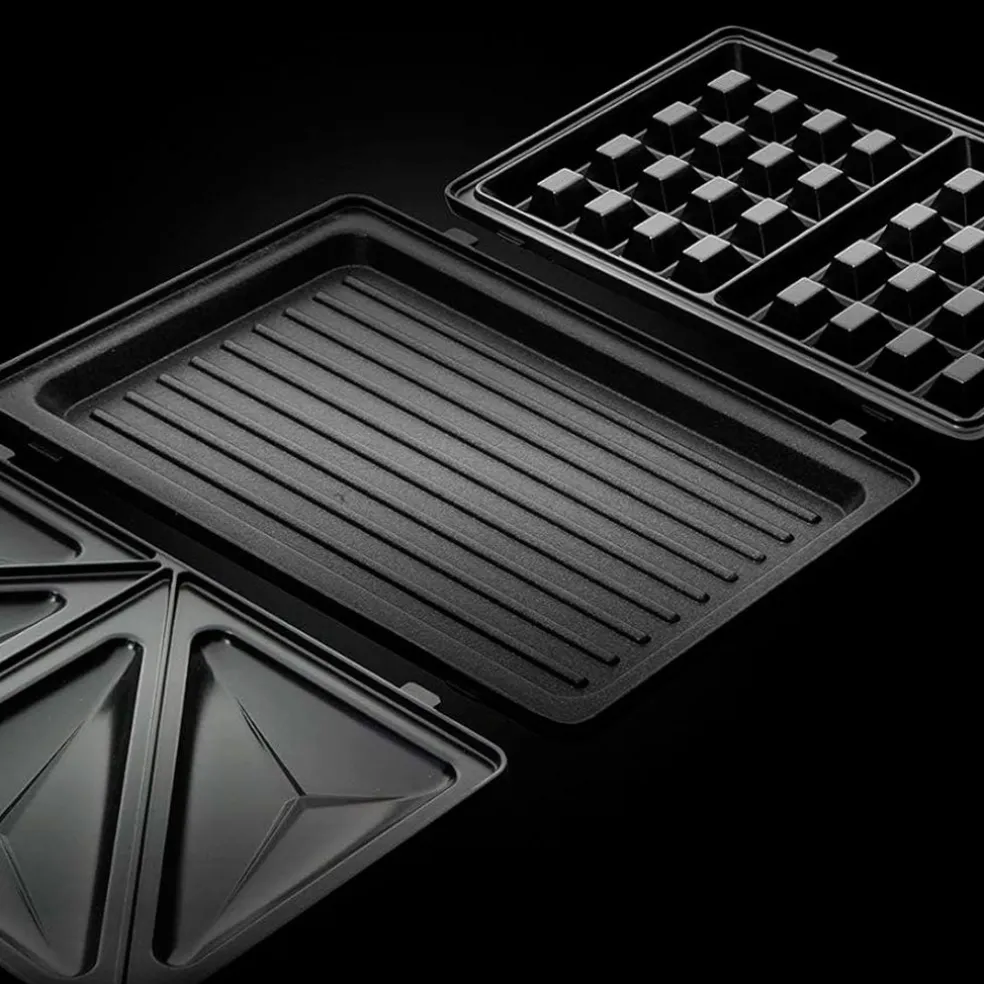 Sandwichera 3 en 1 de placas hondas Russell Hobbs