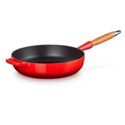 Sartén alta de hierro con mango de madera Le Creuset