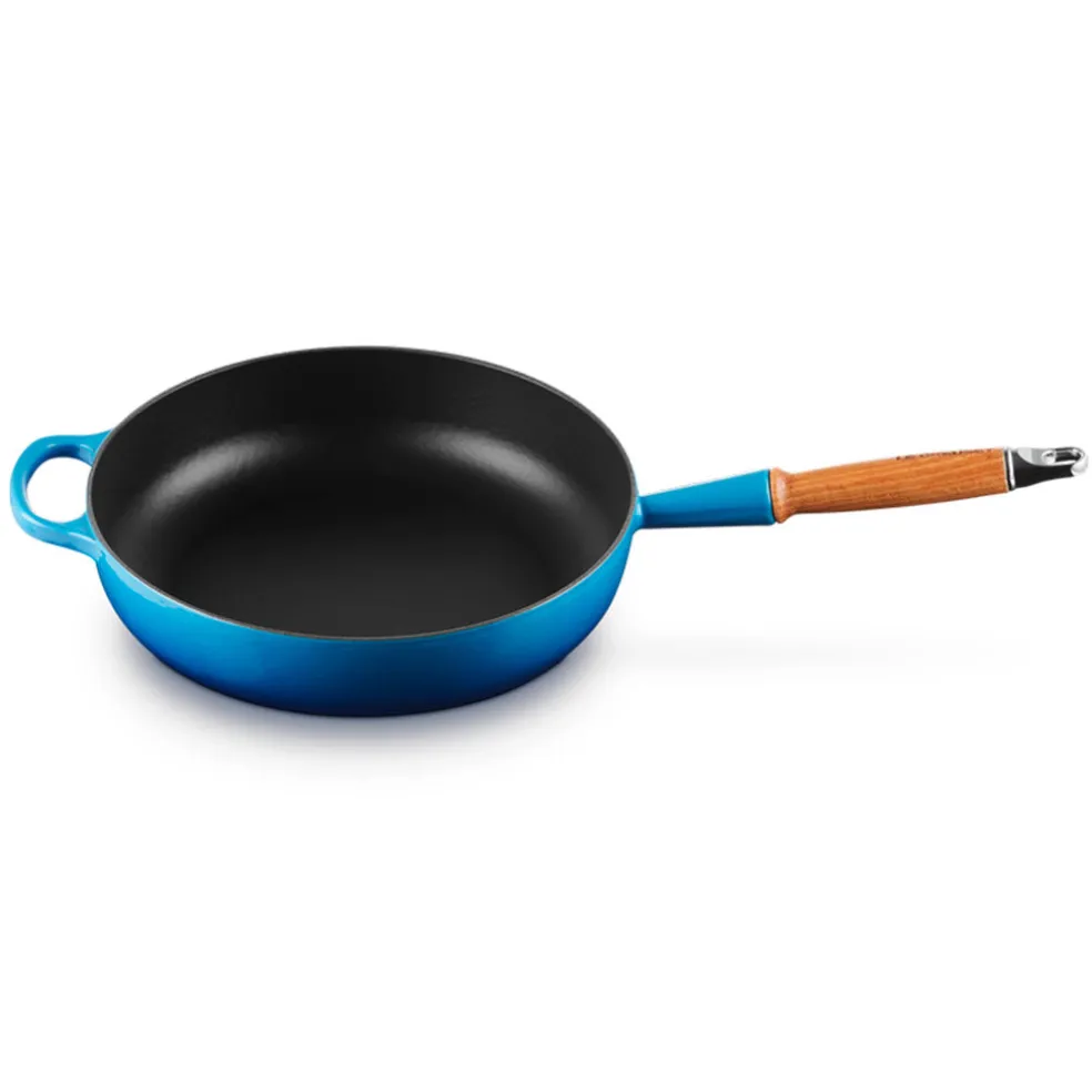 Sartén alta de hierro con mango de madera Le Creuset