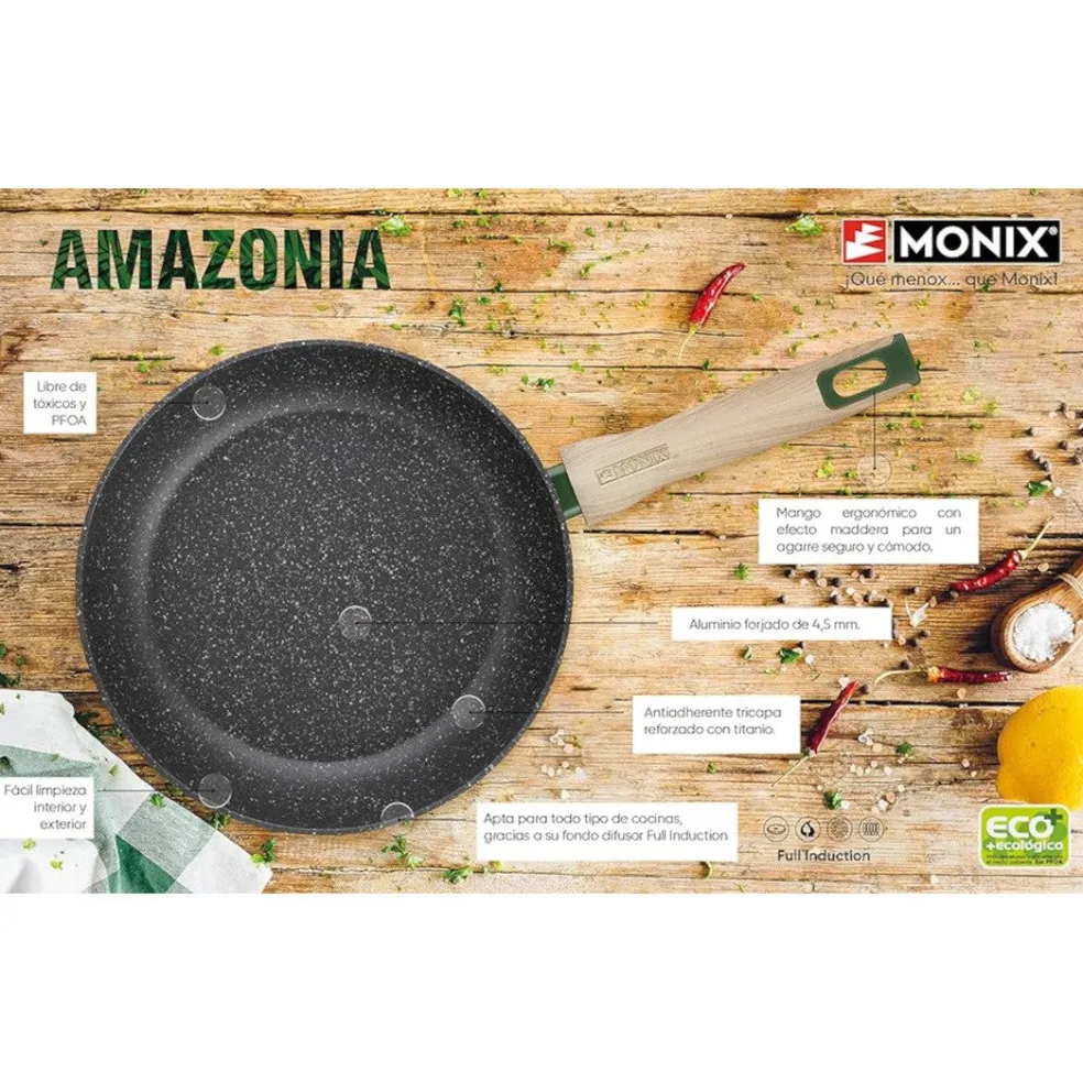 Sartén antiadherente Amazonia Monix