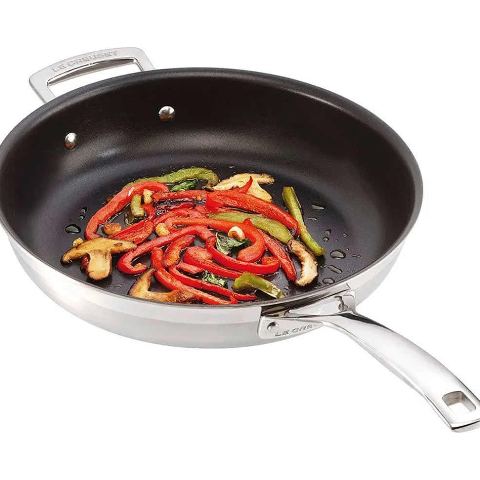 Sartén antiadherente Tri-Capa con exterior inox Premium PRO Le Creuset