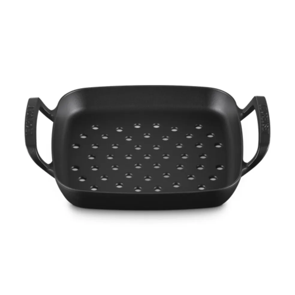 Sartén asadora cuadrada hierro fundido BBQ Outdoor Le Creuset