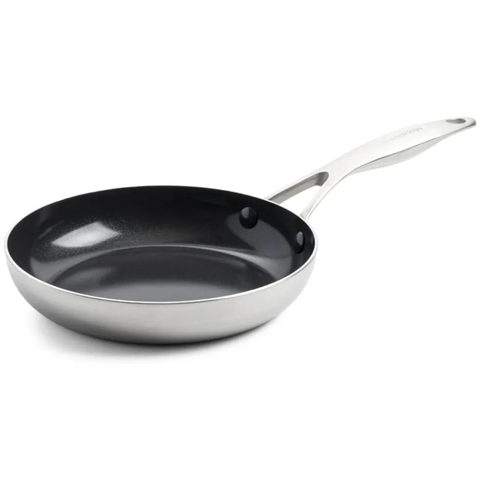 Sartén cerámica con exterior de acero inoxidable Geneva GreenPan