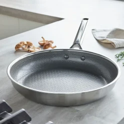 Sartén cerámica de acero inoxidable tricapa con fondo de nido de abeja Apex GreenPan