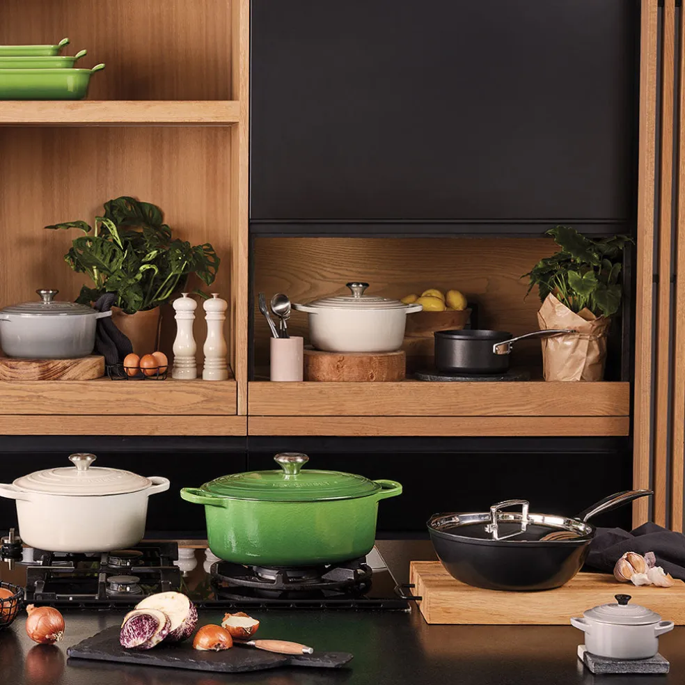 Sartén Chef Pro con vertedor y tapa acero Le Creuset
