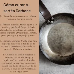 Sartén de hierro Carbone Plus con mango de acero inox Pro De Buyer