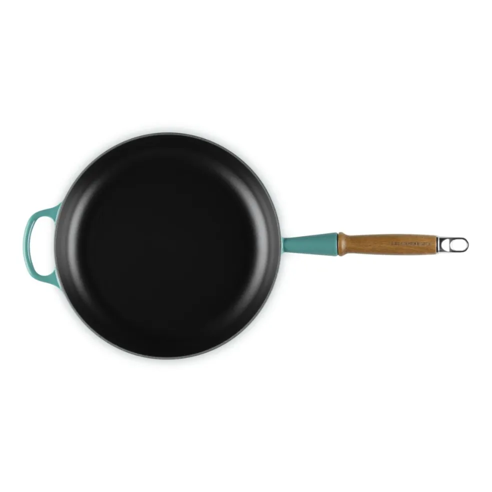 Sartén de hierro con mango de madera Le Creuset
