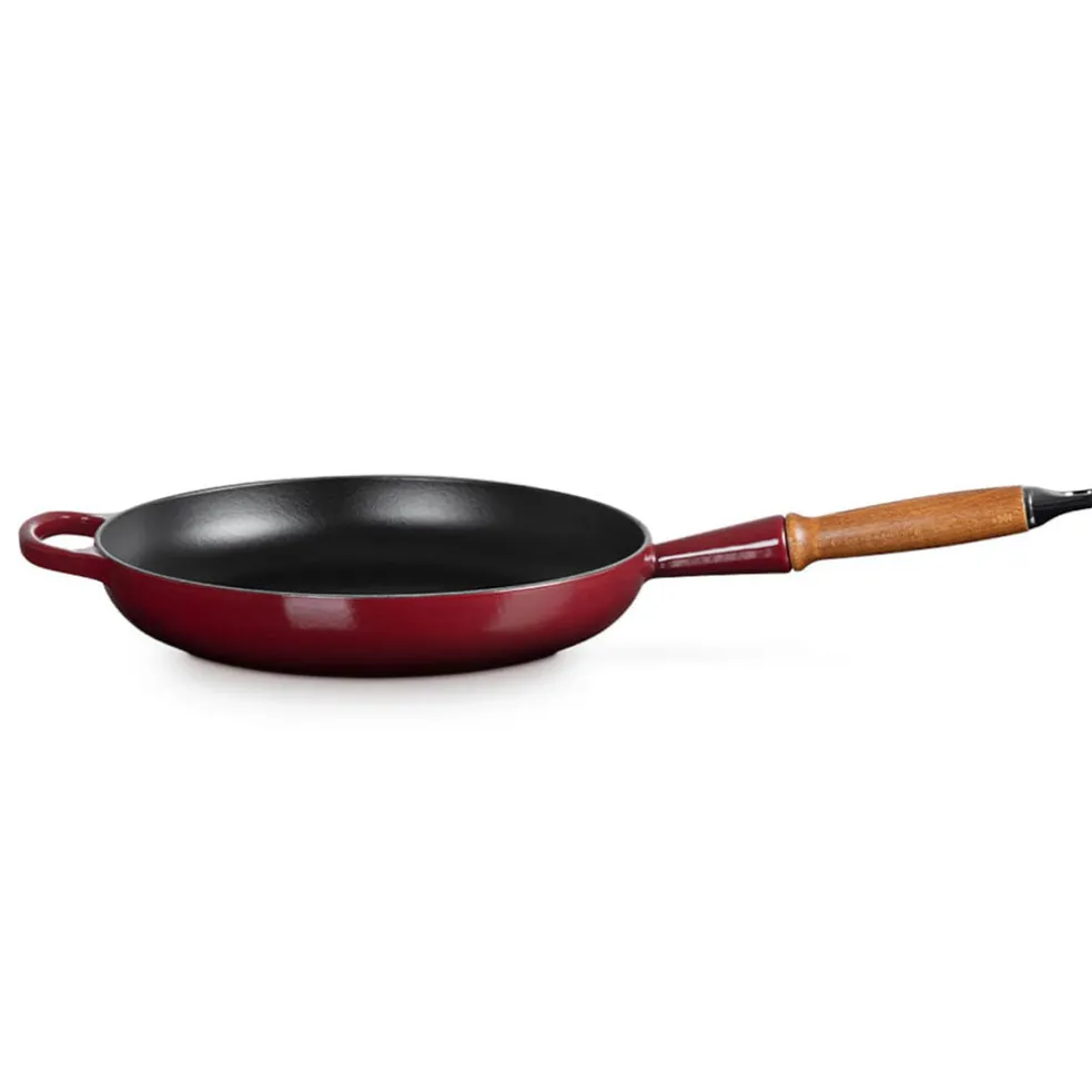 Sartén de hierro con mango de madera Le Creuset