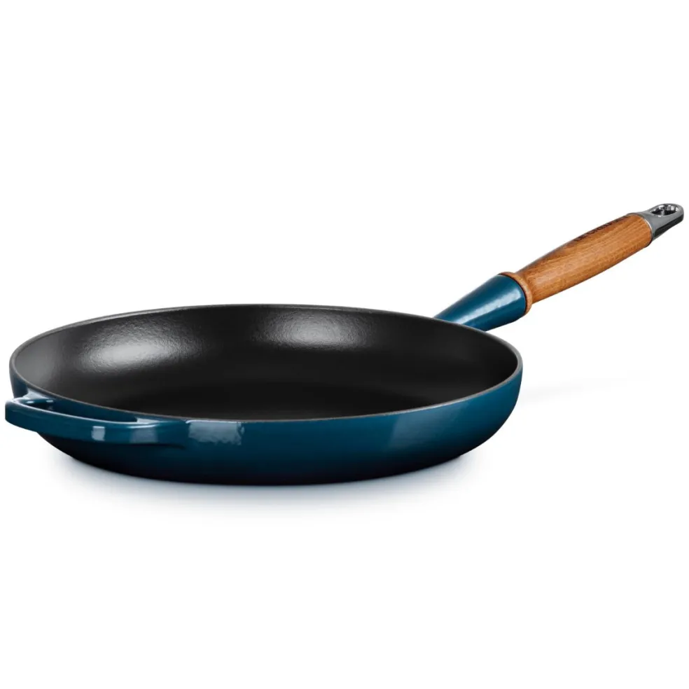 Sartén de hierro con mango de madera Le Creuset