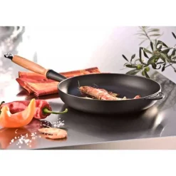 Sartén de hierro con mango de madera Le Creuset