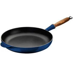 Sartén de hierro con mango de madera Le Creuset
