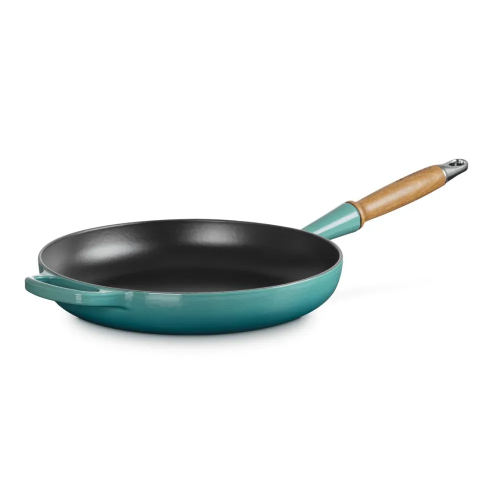 Sartén de hierro con mango de madera Le Creuset