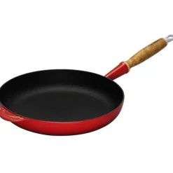 Sartén de hierro con mango de madera Le Creuset