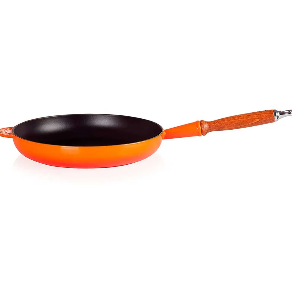 Sartén de hierro con mango de madera Le Creuset