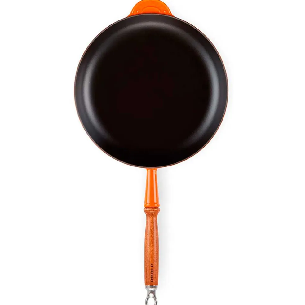 Sartén de hierro con mango de madera Le Creuset