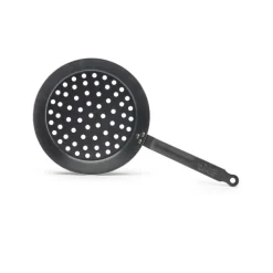 Sartén de hierro De Buyer para asar castañas 28cm