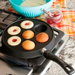 Sartén para tortitas rellenas, pop dots y ebelskiver daneses Nordic Ware