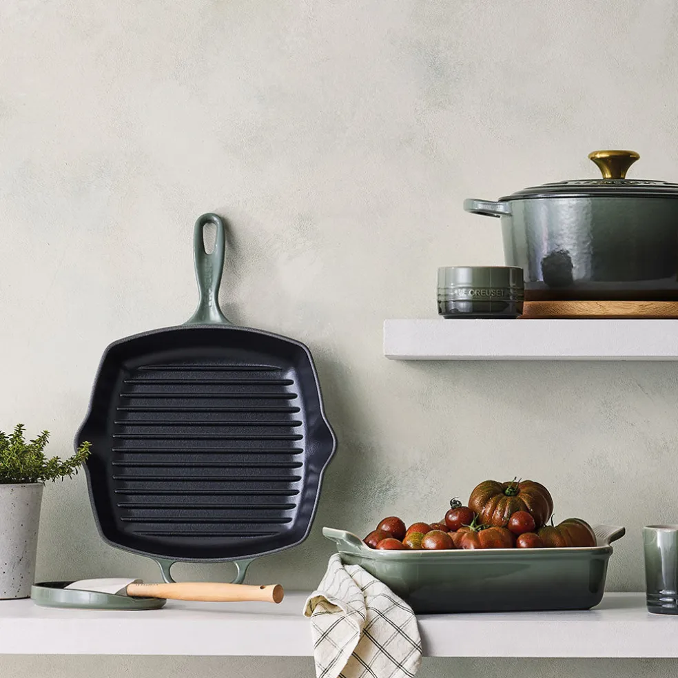 Sartén skillet grill cuadrada Le Creuset