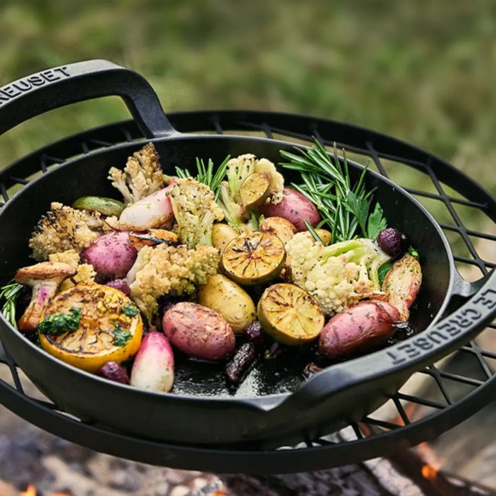 Sartén skillet hierro fundido BBQ Outdoor Le Creuset