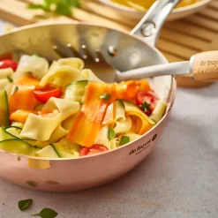 Sauté bombeada de cobre Prima Matera De Buyer (inducción)